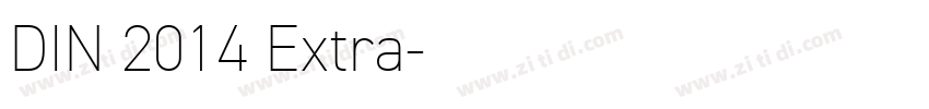DIN 2014 Extra字体转换